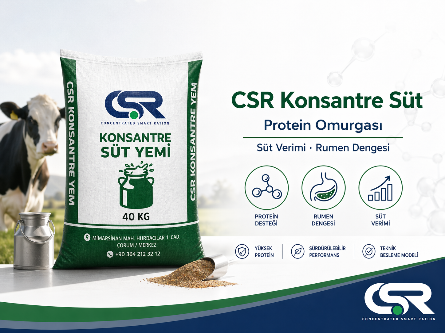 CSR Konsantre Süt banner